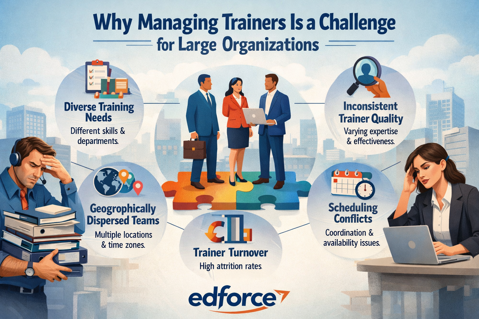 edforce - why managing trainers is a chalenge in large companies.