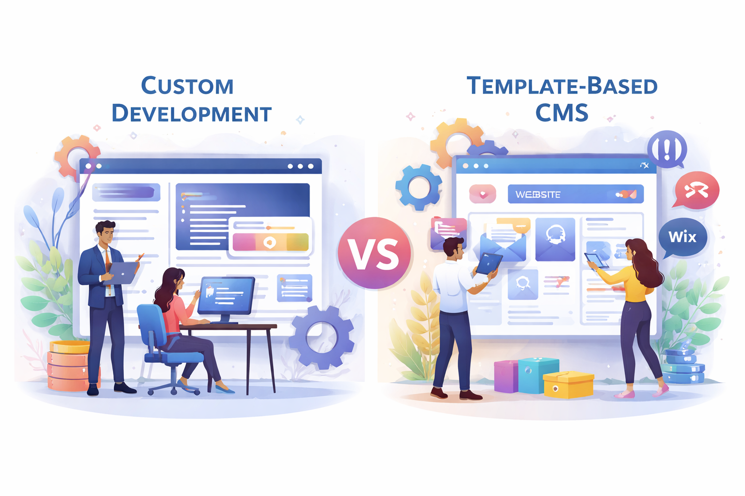 Custom Website Development vs Template-Based CMS Solutions