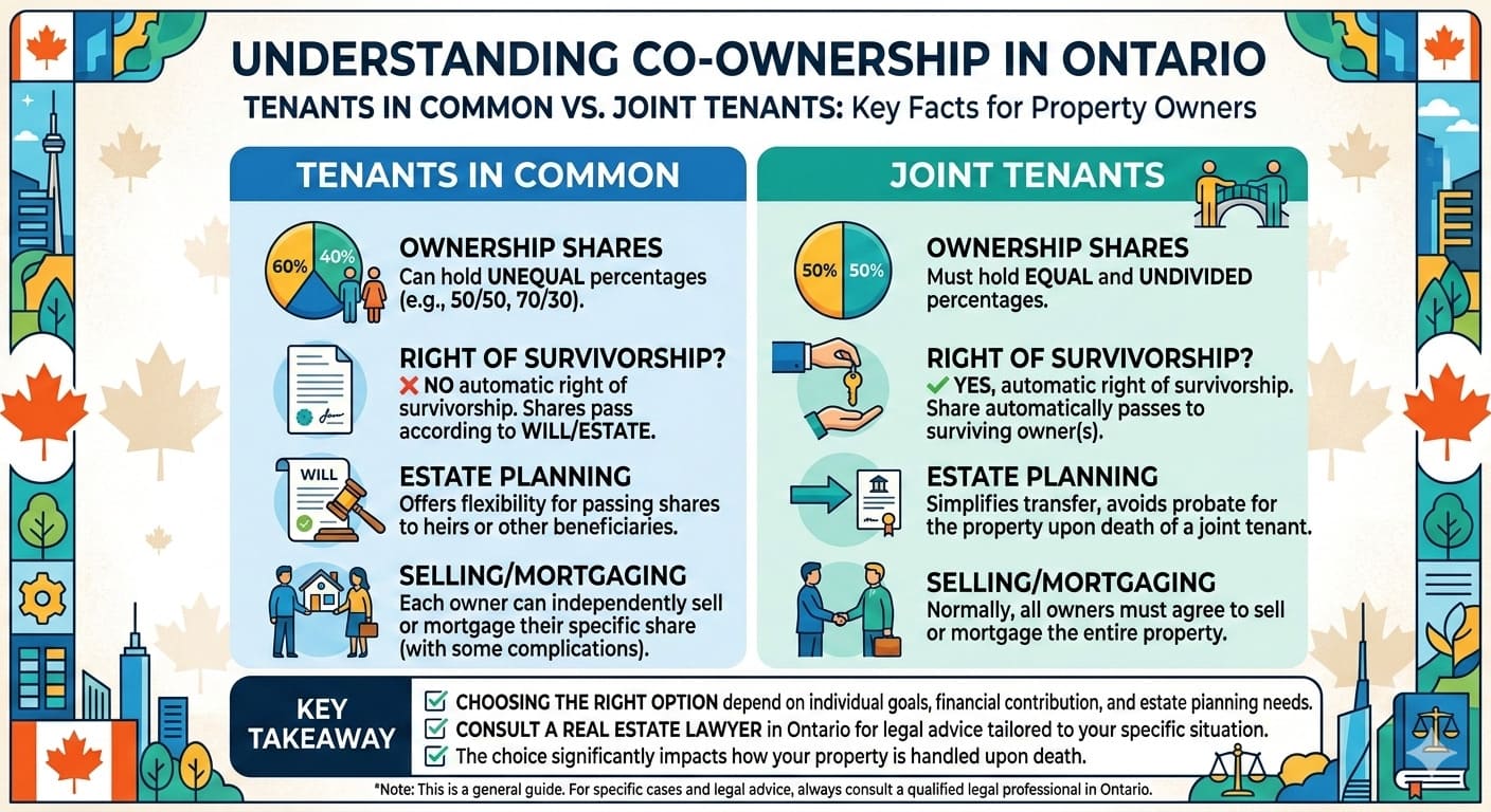 Tenants in Common vs Joint Tenants Ontario: What Property Owners Must Know