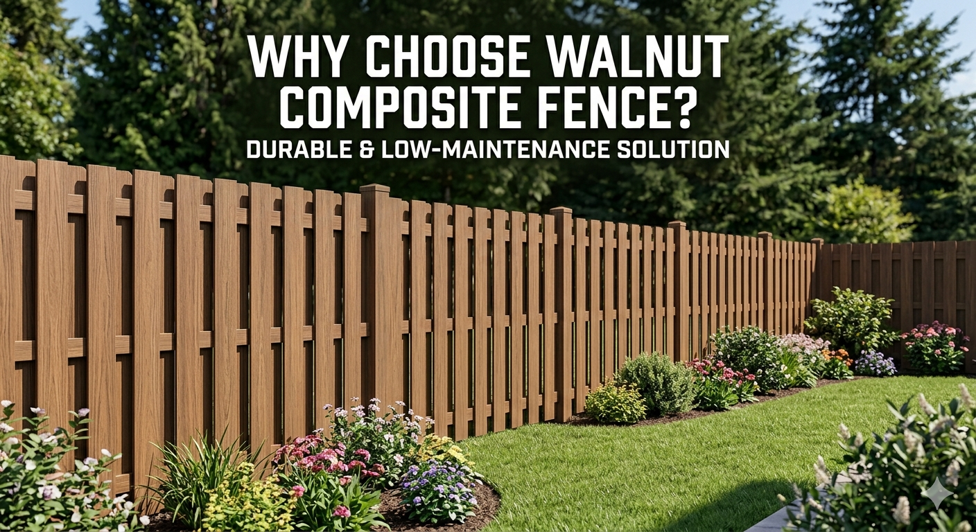 walnut-composite -fence